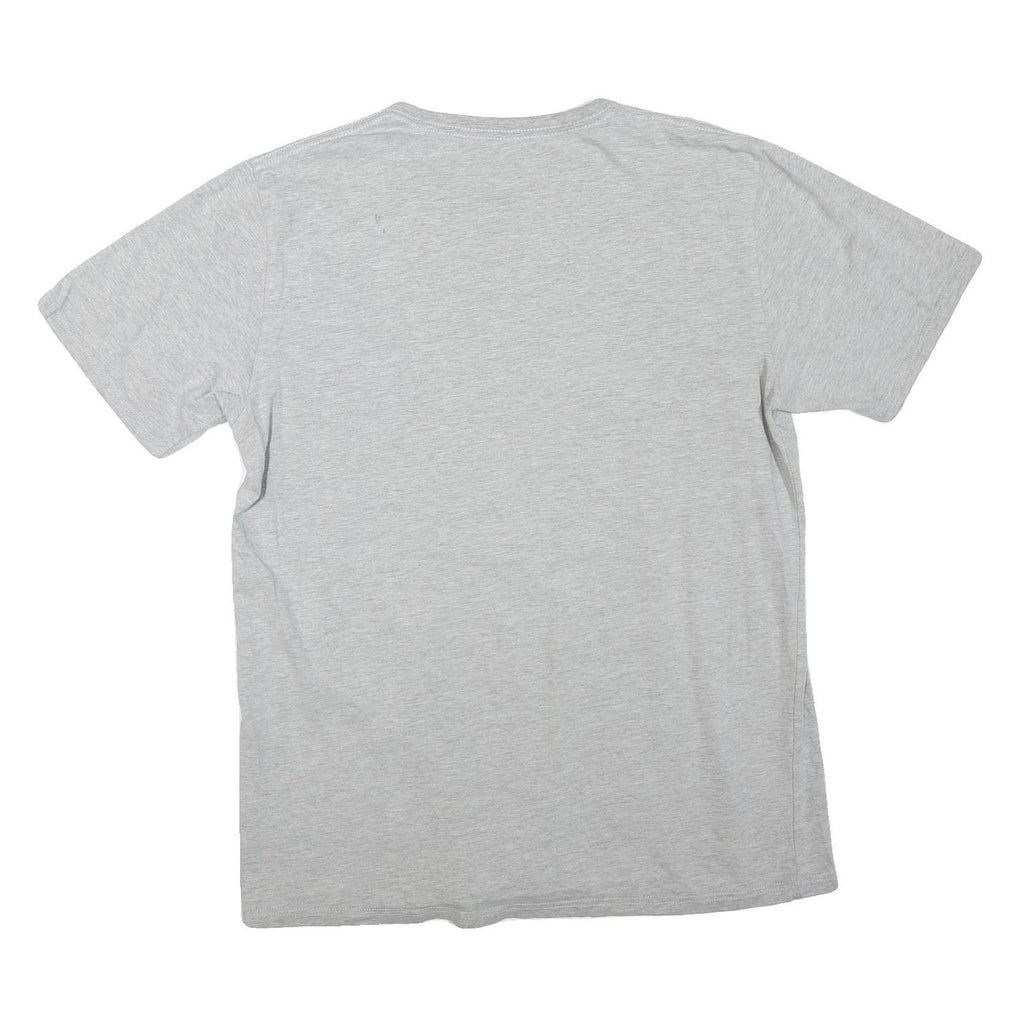 CARHARTT Mens Grey Cotton Blend T-Shirt XL Short Sleeve Crew Neck Logo Print