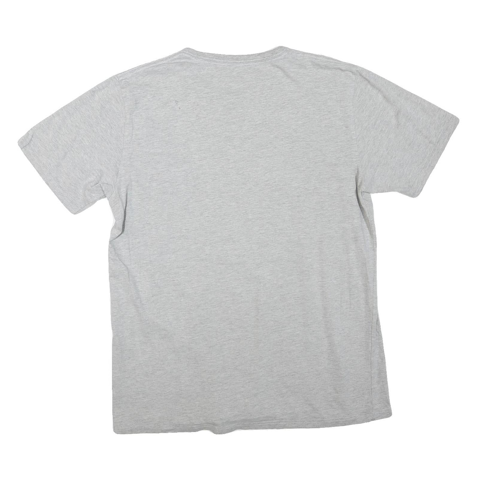 CARHARTT Mens Grey Cotton Blend T-Shirt XL Short Sleeve Crew Neck Logo Print