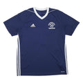 ADIDAS Mens Blue Pleasant Hill Soccer Jersey L Short Sleeve V-Neck Sports