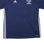 ADIDAS Mens Blue Pleasant Hill Soccer Jersey L Short Sleeve V-Neck Sports