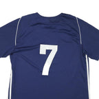 ADIDAS Mens Blue Pleasant Hill Soccer Jersey L Short Sleeve V-Neck Sports