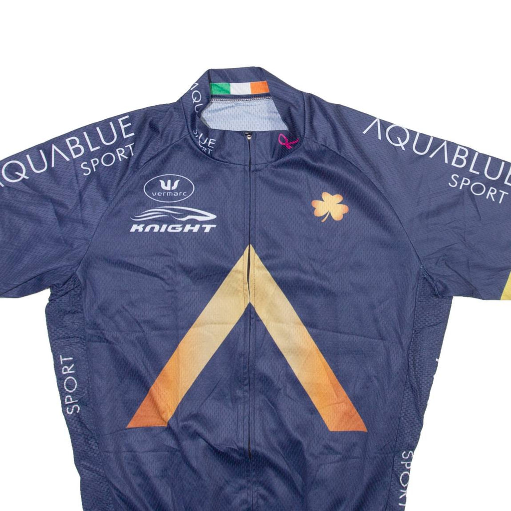 Full Zip Mens Jersey Blue M