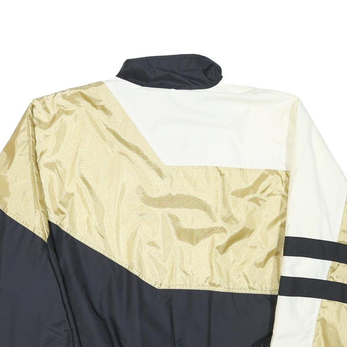 HOLLOWAY Mens Black White & Gold Millers Windbreaker Jacket M Polyester