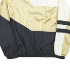 HOLLOWAY Mens Black White & Gold Millers Windbreaker Jacket M Polyester