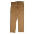 TOMMY HILFIGER Mens Cotton Brown Regular Straight Trousers W34 L32 Classic Fit
