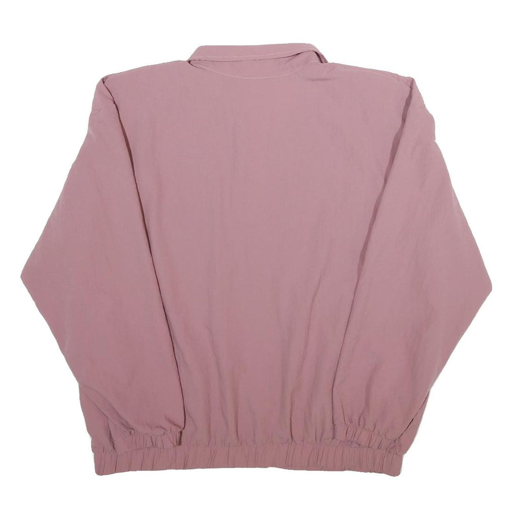 TEDDI SPORT Womens Pink Jacket L Polyester Plain Zip Zip-Up Casual lightweight