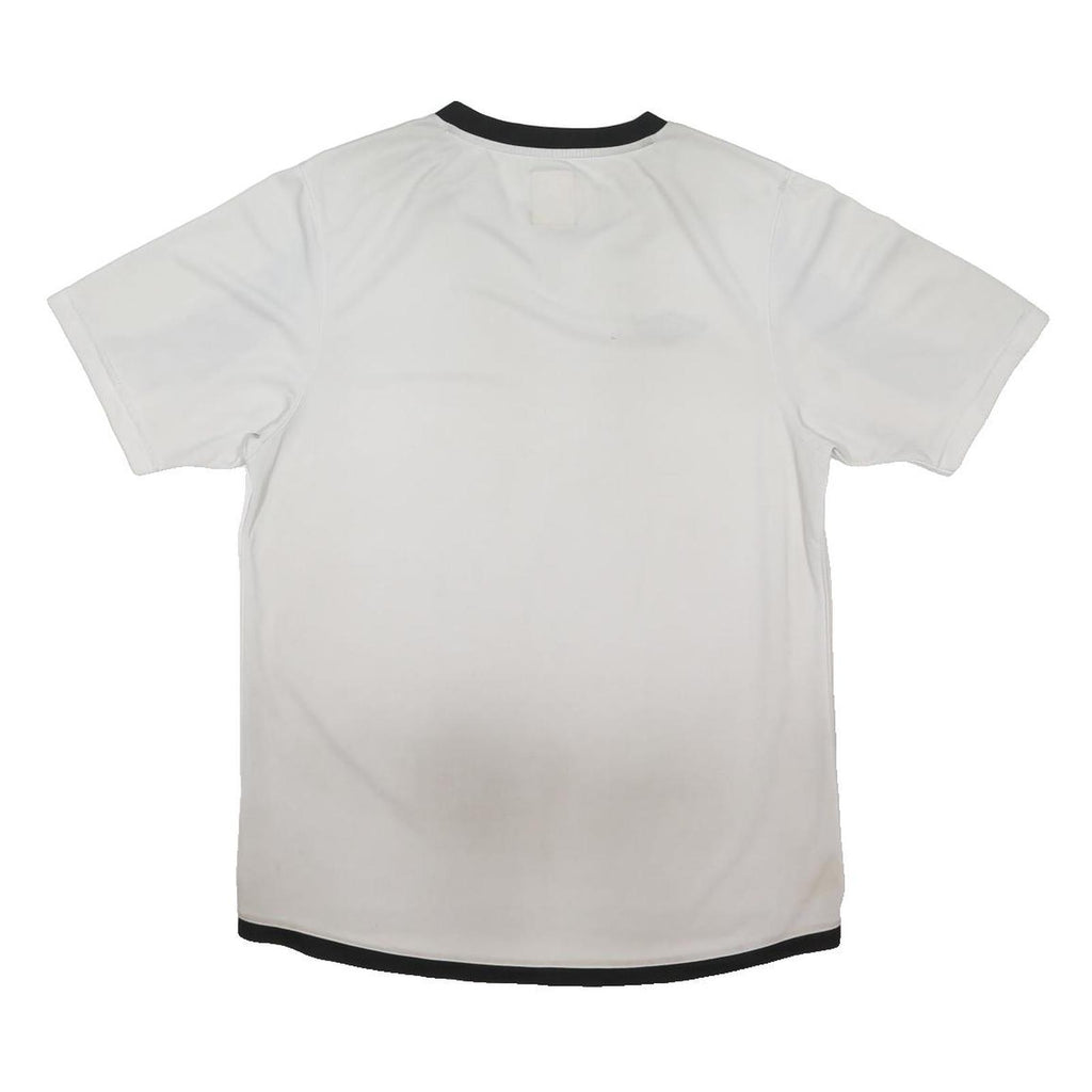 UMBRO Mens White & Black Graphic T-Shirt L Short Sleeve Crew Neck Sports Casual