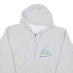 DISNEY Mens Grey Walt Disney World Zip Up Hoodie S Cotton Blend