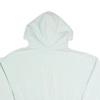 ADIDAS Womens White Cropped Hoodie L Casual Cotton Blend Pullover