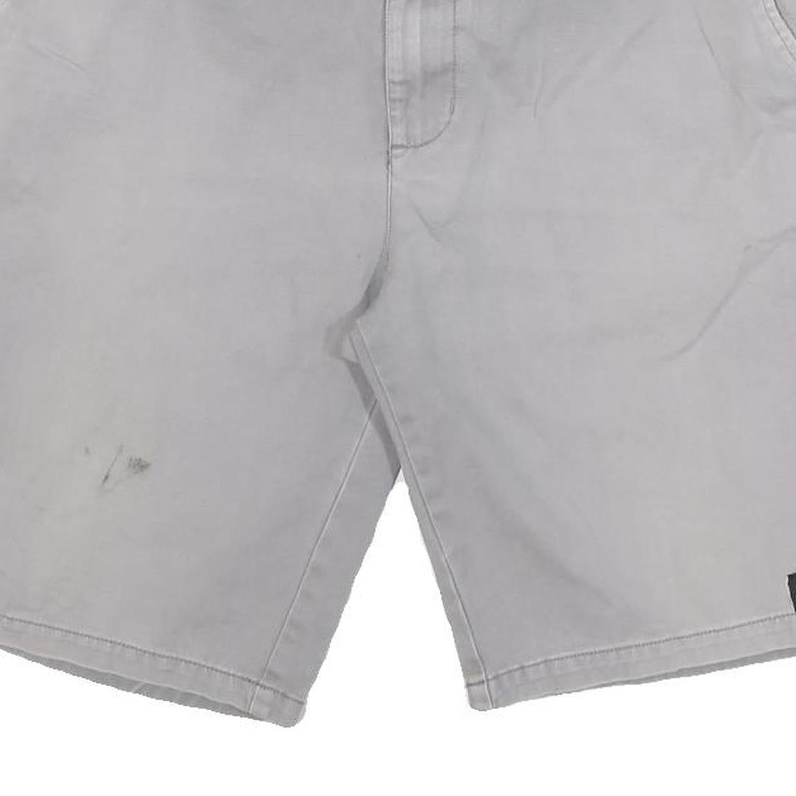 DICKIES Mens Shorts Grey Casual Cotton Blend L W34 Workwear Durable