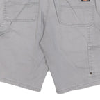 DICKIES Mens Shorts Grey Casual Cotton Blend L W34 Workwear Durable