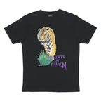MARCELO BURLON Mens Black County Of Milan Graphic T-Shirt S Short Sleeve Crew