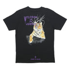 MARCELO BURLON Mens Black County Of Milan Graphic T-Shirt S Short Sleeve Crew