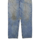 CARHARTT Mens Jeans Blue & Light Cotton Blend Regular Straight Denim Light W36