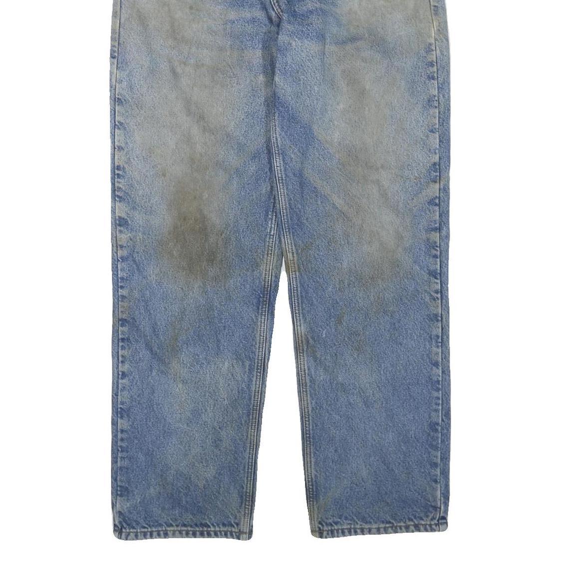 CARHARTT Mens Jeans Blue & Light Cotton Blend Regular Straight Denim Light W36