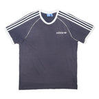 ADIDAS ORIGINALS Mens Black & White Graphic T-Shirt L Short Sleeve Crew Neck