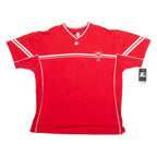 STARTER Mens T-Shirt Red V-Neck XL