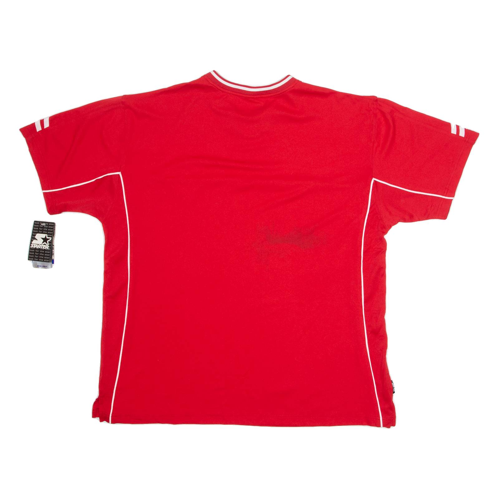 STARTER Mens T-Shirt Red V-Neck XL