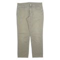 LEVI'S Mens Cotton Blend Beige Slim Straight Trousers W32 L28 Casual Wear