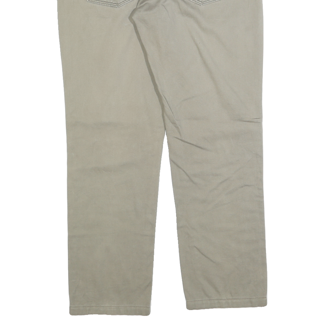 LEVI'S Mens Cotton Blend Beige Slim Straight Trousers W32 L28 Casual Wear