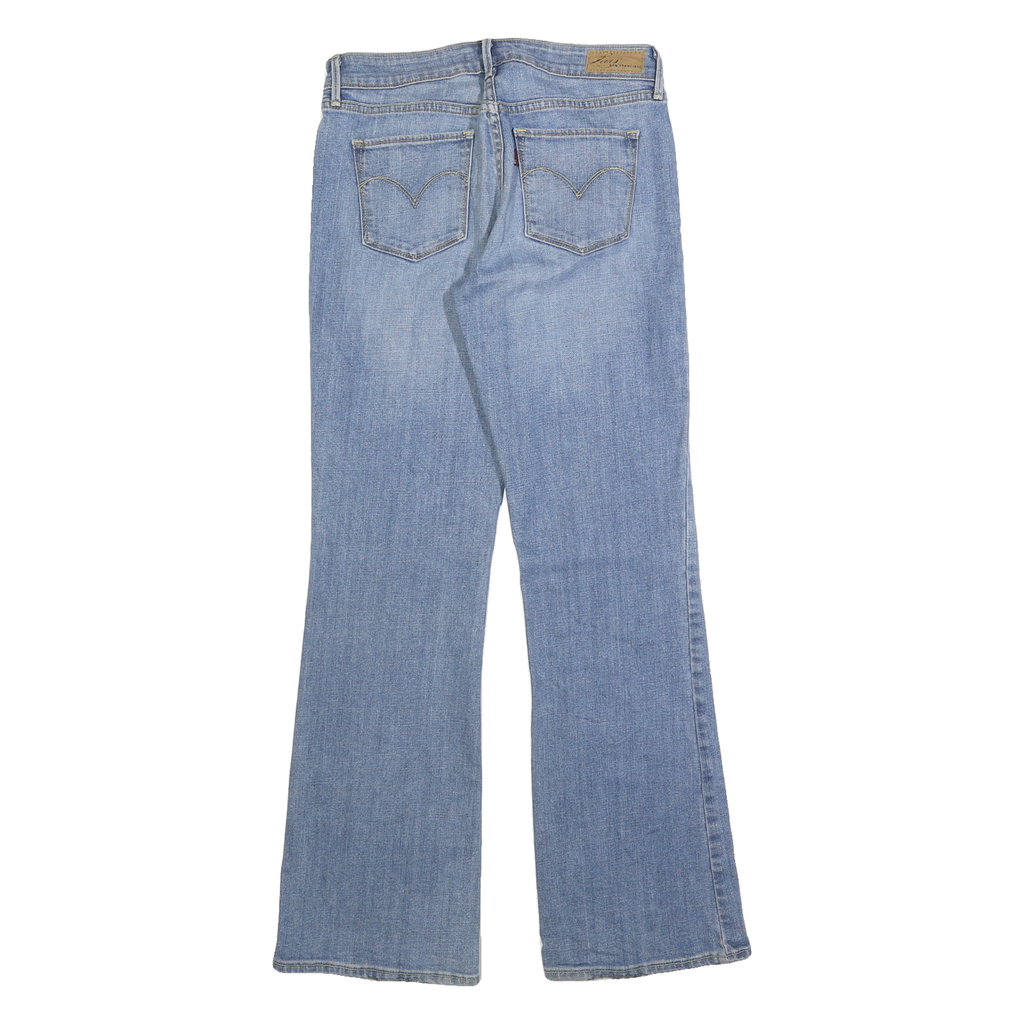 LEVI'S Womens Regular Fit Straight Leg Denim Light Blue Cotton Jeans W28 L30