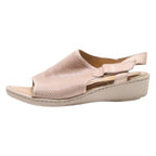 BORN Wedge Heels Beige Leather Womens UK 8.5