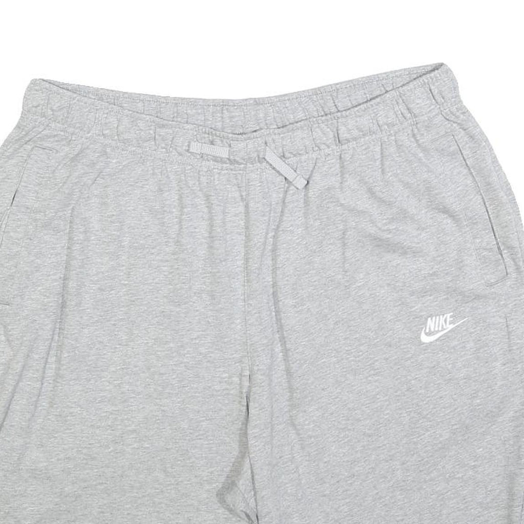 NIKE Mens Shorts Grey XL W34 Cotton Blend Casual Plain Comfort