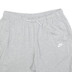 NIKE Mens Shorts Grey XL W34 Cotton Blend Casual Plain Comfort