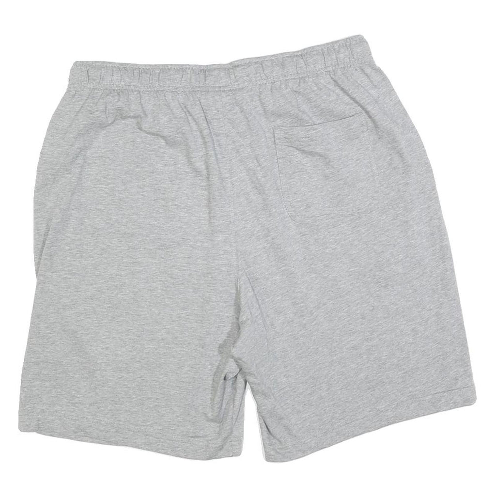 NIKE Mens Shorts Grey XL W34 Cotton Blend Casual Plain Comfort