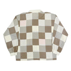 CREATION HAMMERLE Womens Beige & Grey Checked Long Sleeve Shirt L Stylish