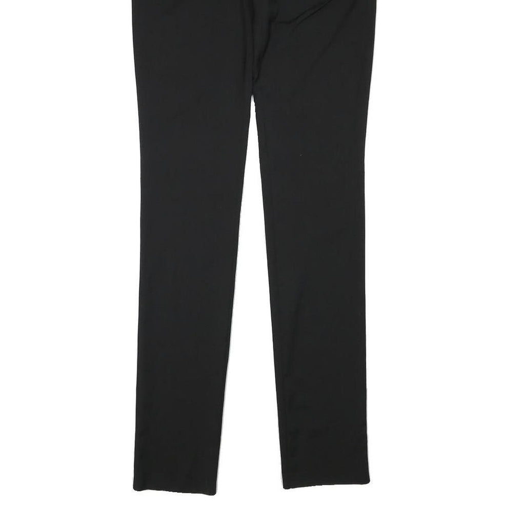 BURBERRY Womens Wool Blend Black Slim Trousers W26 L35 Formal Office Wear