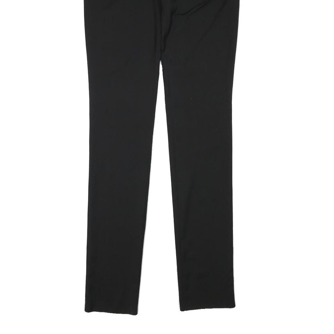 BURBERRY Womens Wool Blend Black Slim Trousers W26 L35 Formal Office Wear