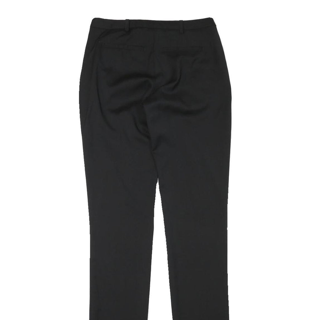 BURBERRY Womens Wool Blend Black Slim Trousers W26 L35 Formal Office Wear