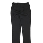 BURBERRY Womens Wool Blend Black Slim Trousers W26 L35 Formal Office Wear