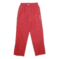 REEBOK Mens Joggers Red S W24 L29 Relaxed Straight Sports Logo Drawstring Waist
