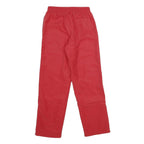REEBOK Mens Joggers Red S W24 L29 Relaxed Straight Sports Logo Drawstring Waist