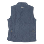 JOULES Womens Navy Quilted Zip Jacket M Cotton Blend Classic Lightweight
