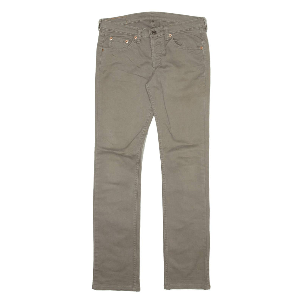 LEVI'S 540 Womens Trousers Grey Slim Straight W27 L30