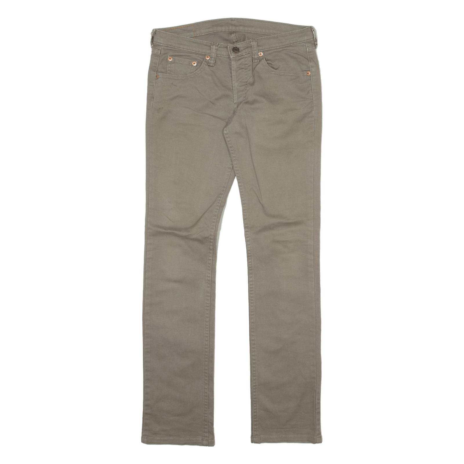 LEVI'S 540 Womens Trousers Grey Slim Straight W27 L30