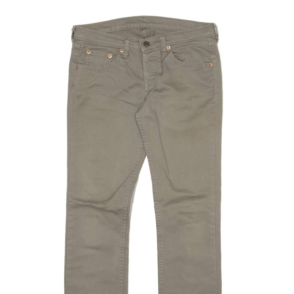 LEVI'S 540 Womens Trousers Grey Slim Straight W27 L30