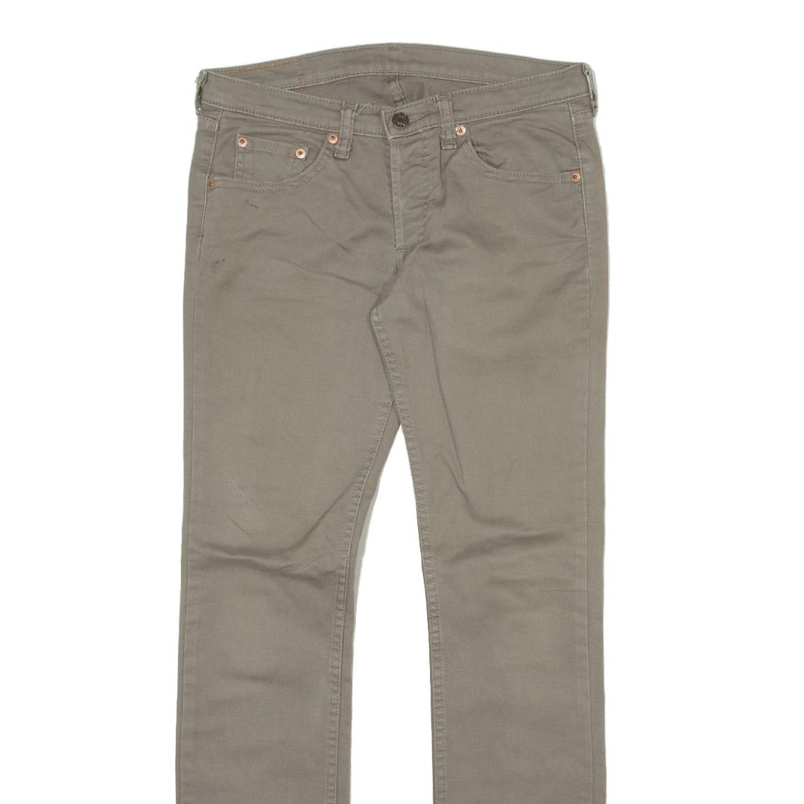 LEVI'S 540 Womens Trousers Grey Slim Straight W27 L30