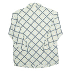 TREND Womens Shirt Cream Diamond Long Sleeve L