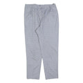 GARDEUR Womens Light Grey Regular Fit Straight Trousers W34 L30 Checked Pattern