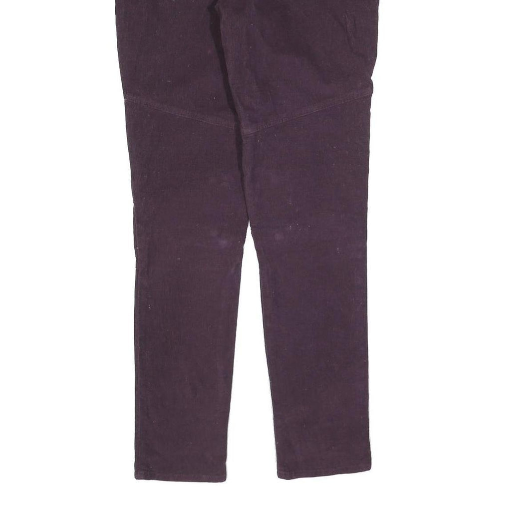 LEVI'S Womens Cotton Blend Slim Purple Zip Trousers W30 L32 Stylish Pocket Zips