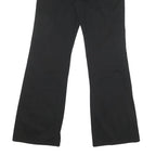 DICKIES Womens Black Regular Fit Straight Leg Trousers W34 L31 Cotton Blend Zip