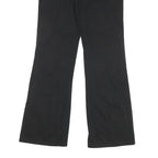DICKIES Womens Black Regular Fit Straight Leg Trousers W34 L31 Cotton Blend Zip