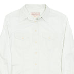 MARLBORO Womens Plain Shirt Beige Long Sleeve M