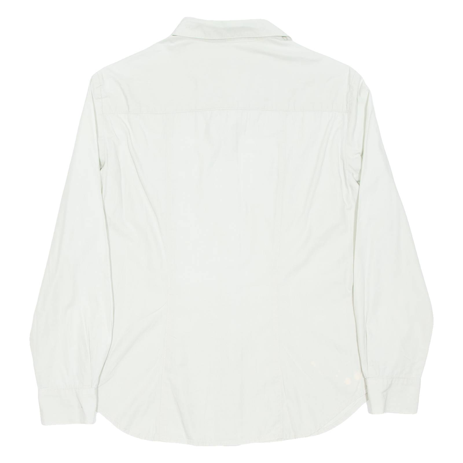 MARLBORO Womens Plain Shirt Beige Long Sleeve M