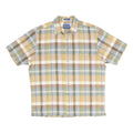 PENDLETON Mens Beige & Green Checked Cotton Shirt L Short Sleeve Casual