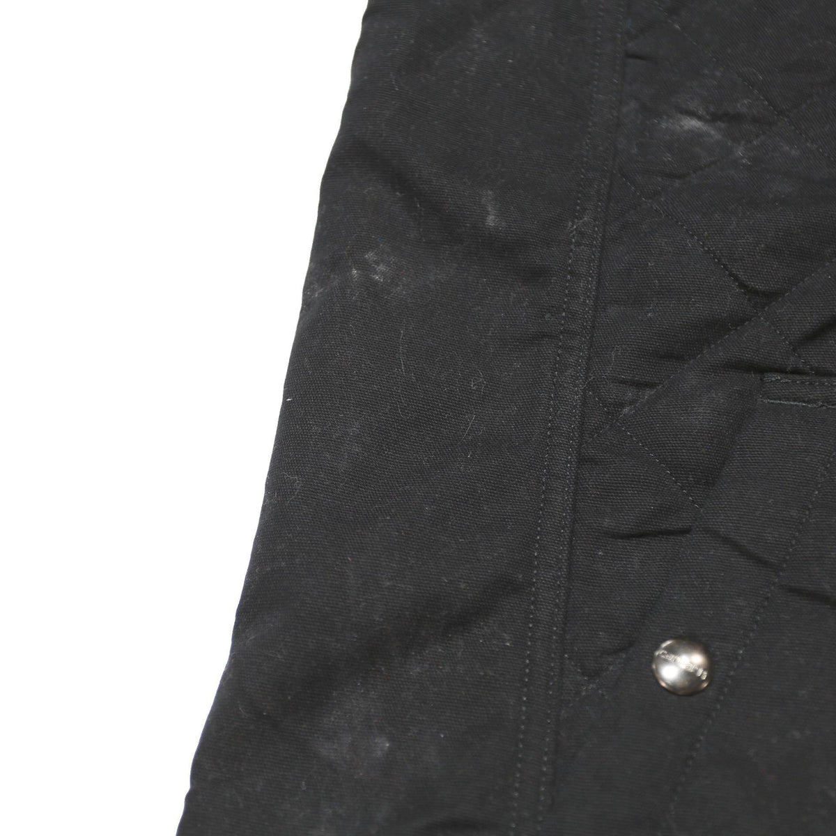 CARHARTT Womens Black Cotton Blend Quilted Button Jacket XL Workwear Vest